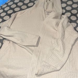 american eagle waffle cardigan